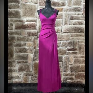 Wendye Chaitin Fuchsia Maxi Dress size XXS